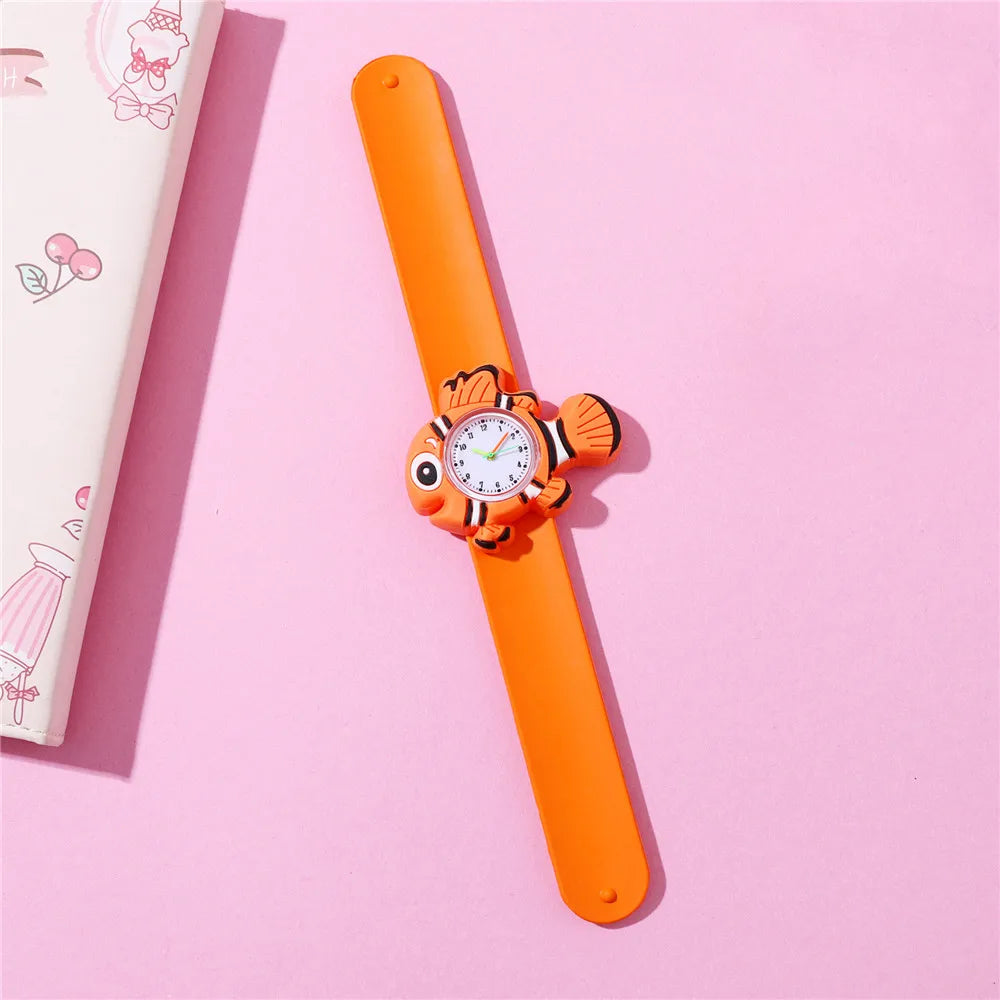 Sea turtles Animals children watch Green Cute Kid  Silicone Wristwatch Adjustable Band