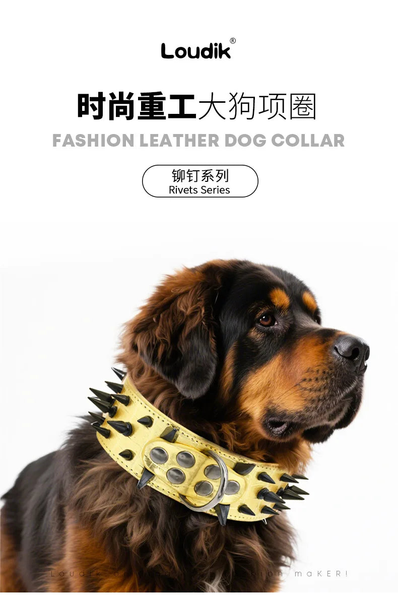 Medium And Large Dog Collars, Rivet Dog Collars, Kasro Bully Dog Collars, Anti-Bite Neck Collars Dogo De Marino Dog Neck Collars