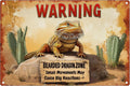 Bearded Dragon Sign Beware Of Bearded Dragon Sign  Bearded Dragon Warning Sign Bearded Dragon Zone Small Movements May Cause
