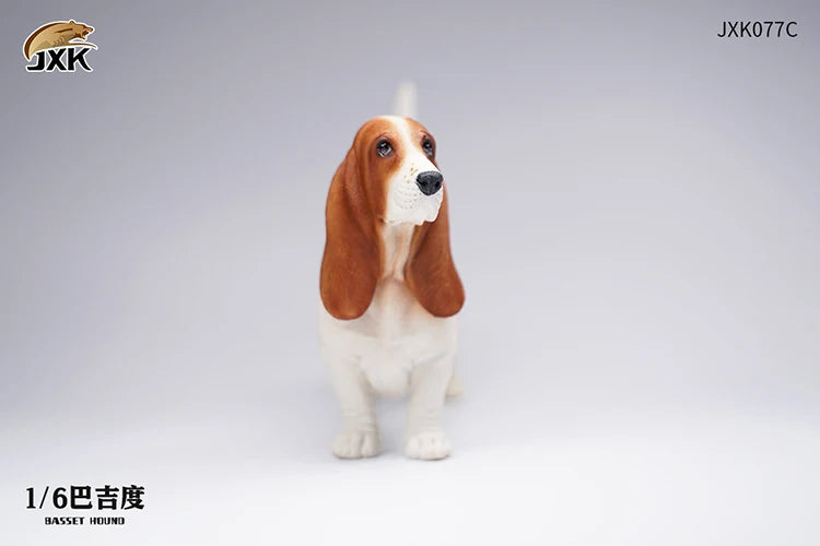 Basset Hound Soldier Figure Scene Accessories