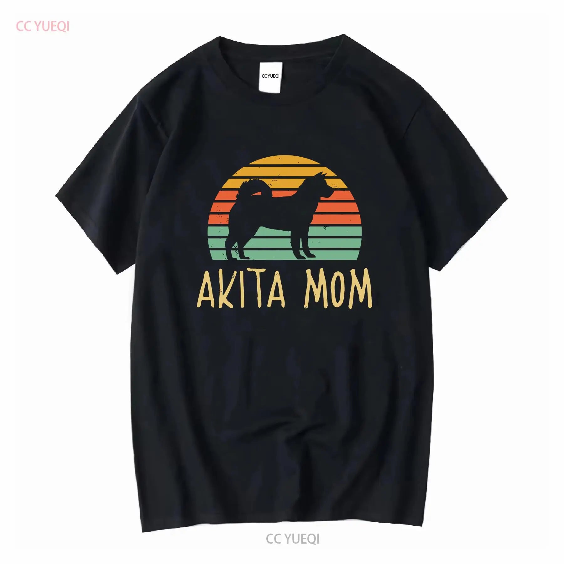 Vintage Akita Mom Dog T Shirt