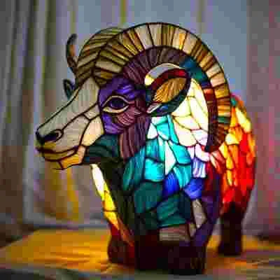 Dog Resin LED Night Light Art Animal Statue Creative Home Desktop Decoration Ornament