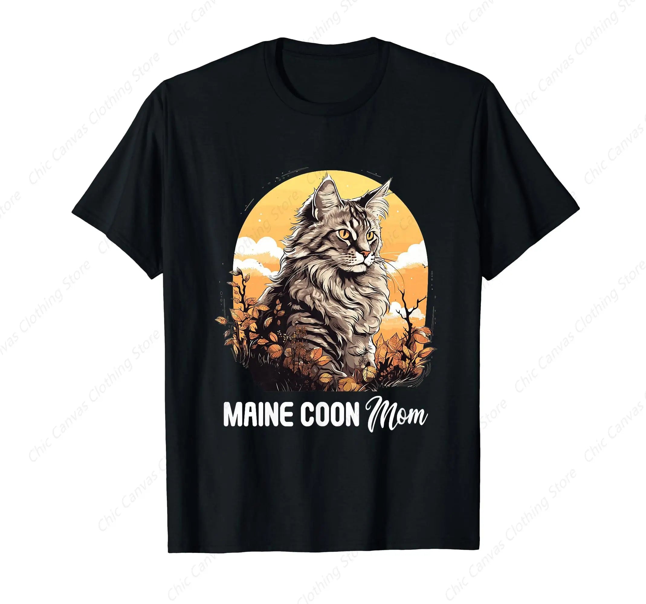 Maine Coon Cat Mom T-shirt