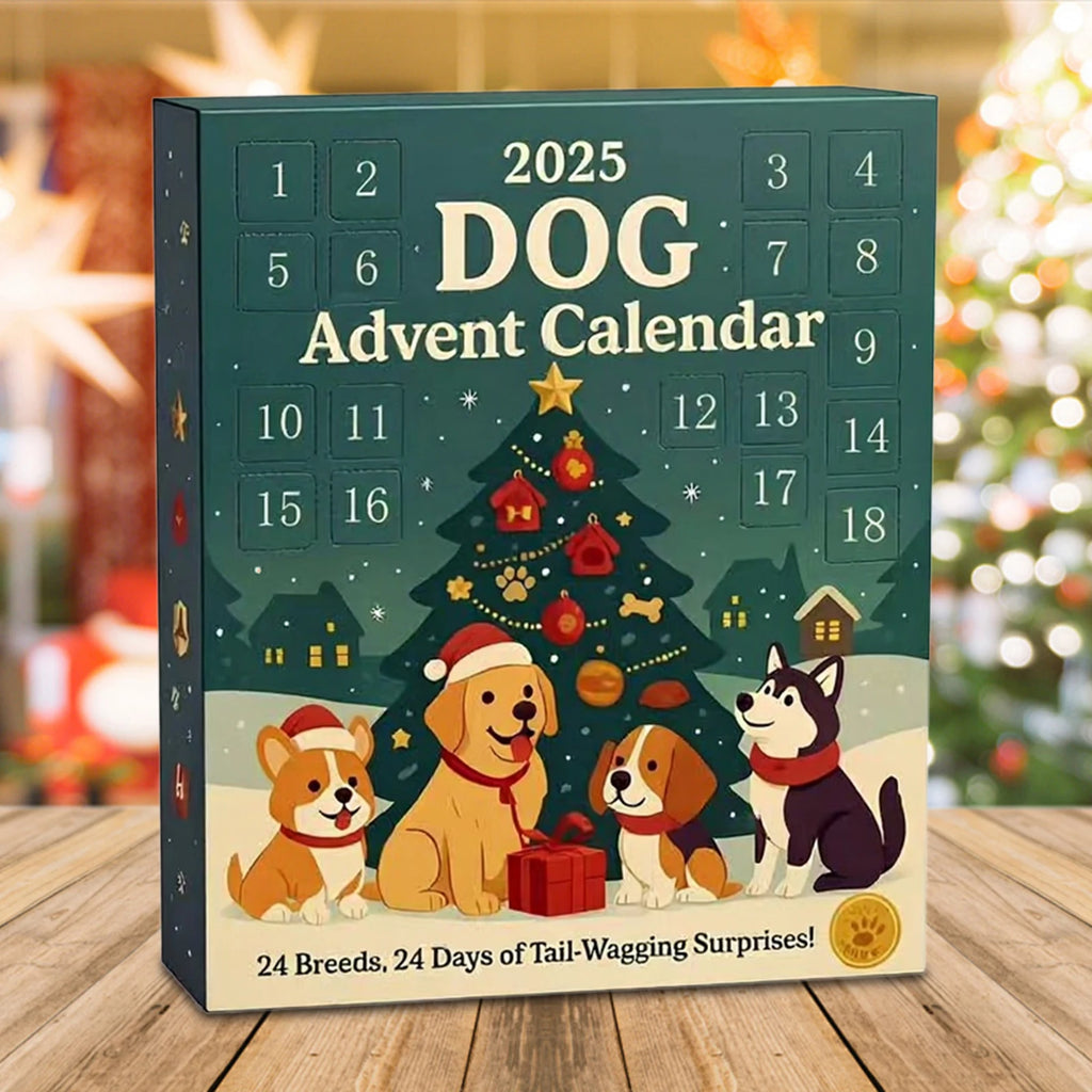 Dog/Dragon/Cat 24 Days Christmas Countdown Calendar Christmas Advent Calendar Xmas Countdown Calendar for Dog Lovers 2D