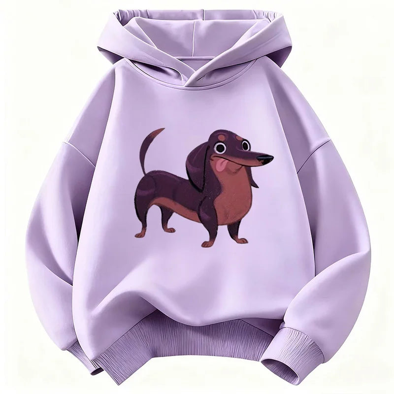 Dachshund Dog Funny Hoodie Kids Children's Sweatshirt