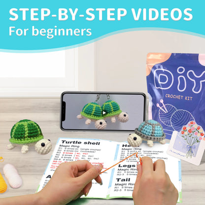 Turtle Knitting Kit for Beginners