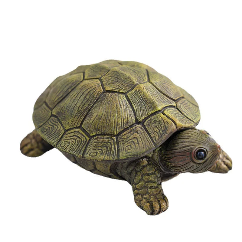 Turtle Resin Statue Figurine Micro Landscape Ornaments Storage Box Perfect for Outdoor Lawn Gardens Home Art Decor