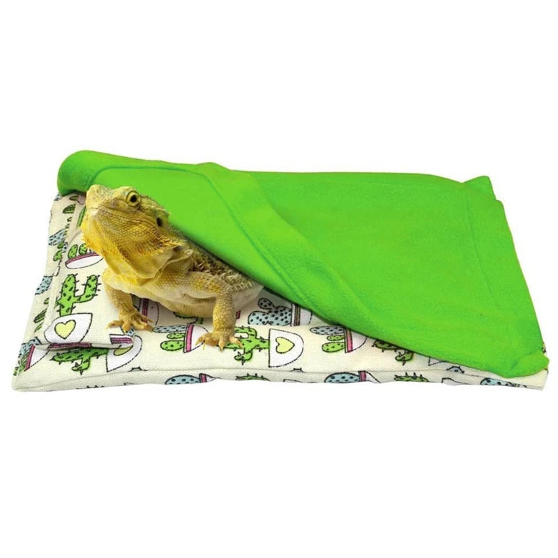 Sleeping Bag Bearded Dragon Accessories Bearded Dragon Bed with Pillow and Blanket Hideout Habitat