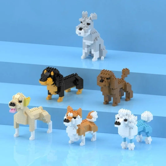 Dog Building Blocks Lifelike Appearance