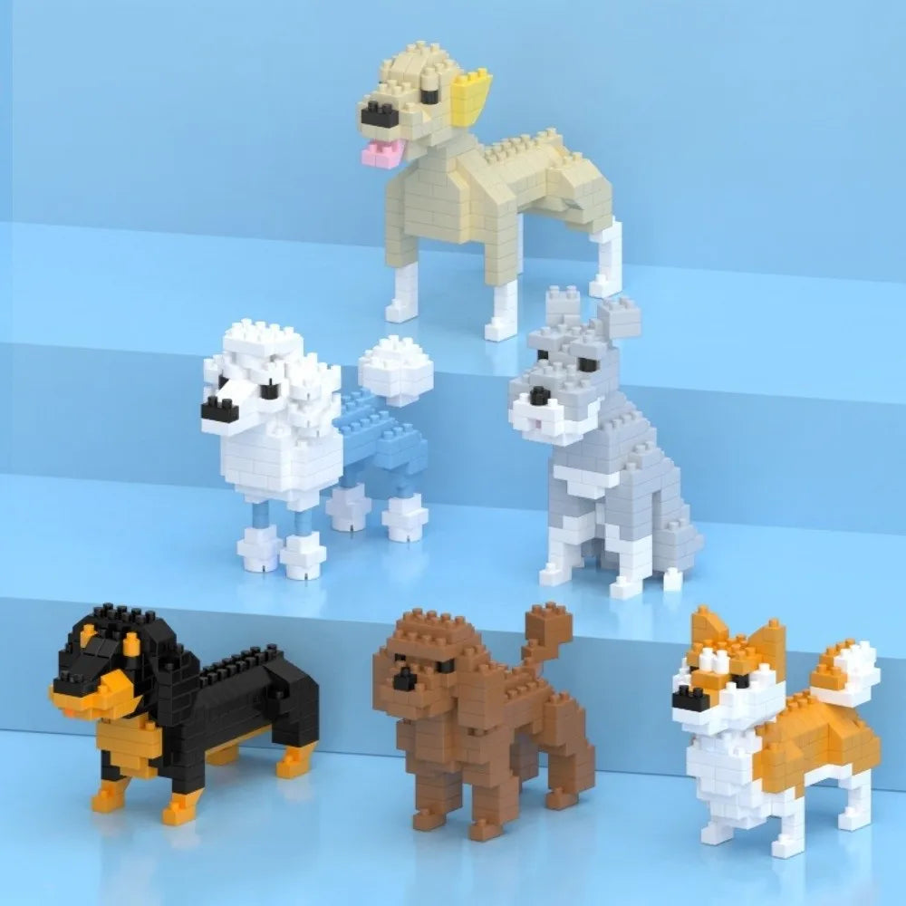 Dog Building Blocks Lifelike Appearance