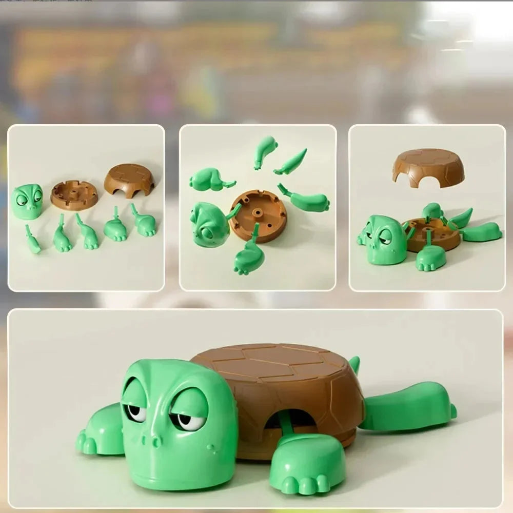 Press Struggling Turtle Toy Creative Fun Turtle Cup Pad Mug Holder with Funny Expression Decor ﻿Kid Prank Toy Gift