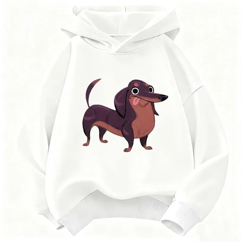 Dachshund Dog Funny Hoodie Kids Children's Sweatshirt