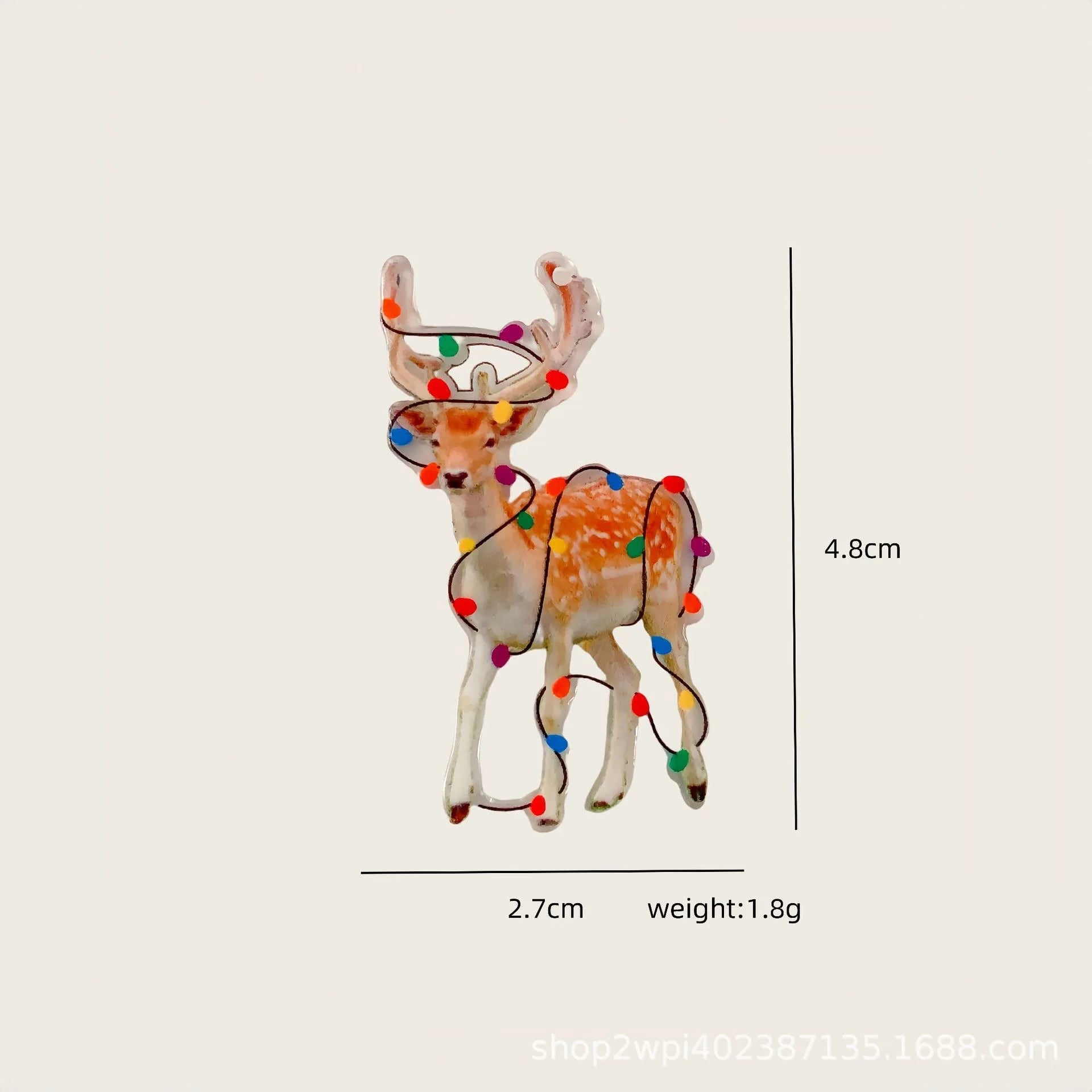Yak Raccoon Christmas Tree Acrylic Charms Wholesale Bulk for Earring DIY Accessories 5PCS/LOT