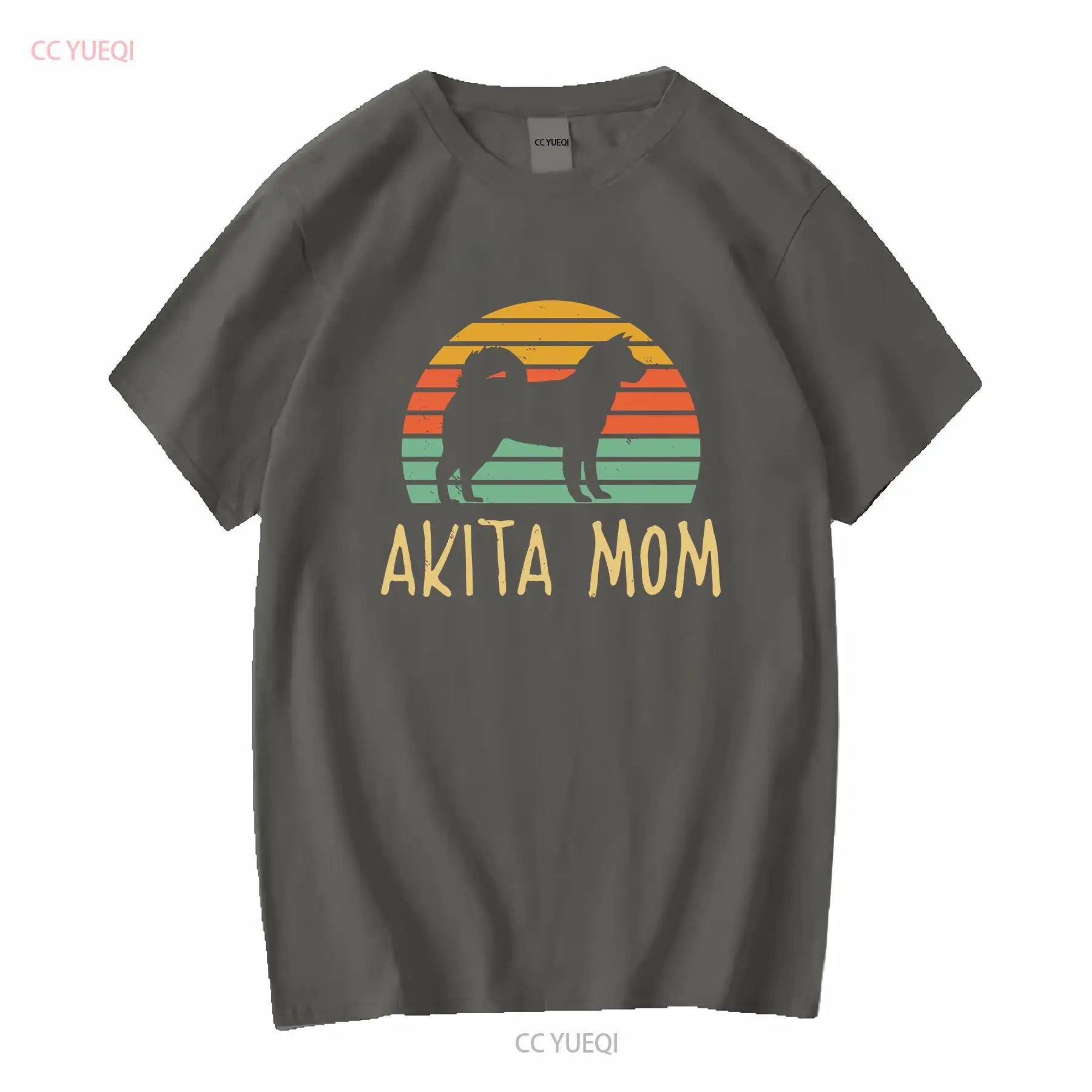 Vintage Akita Mom Dog T Shirt