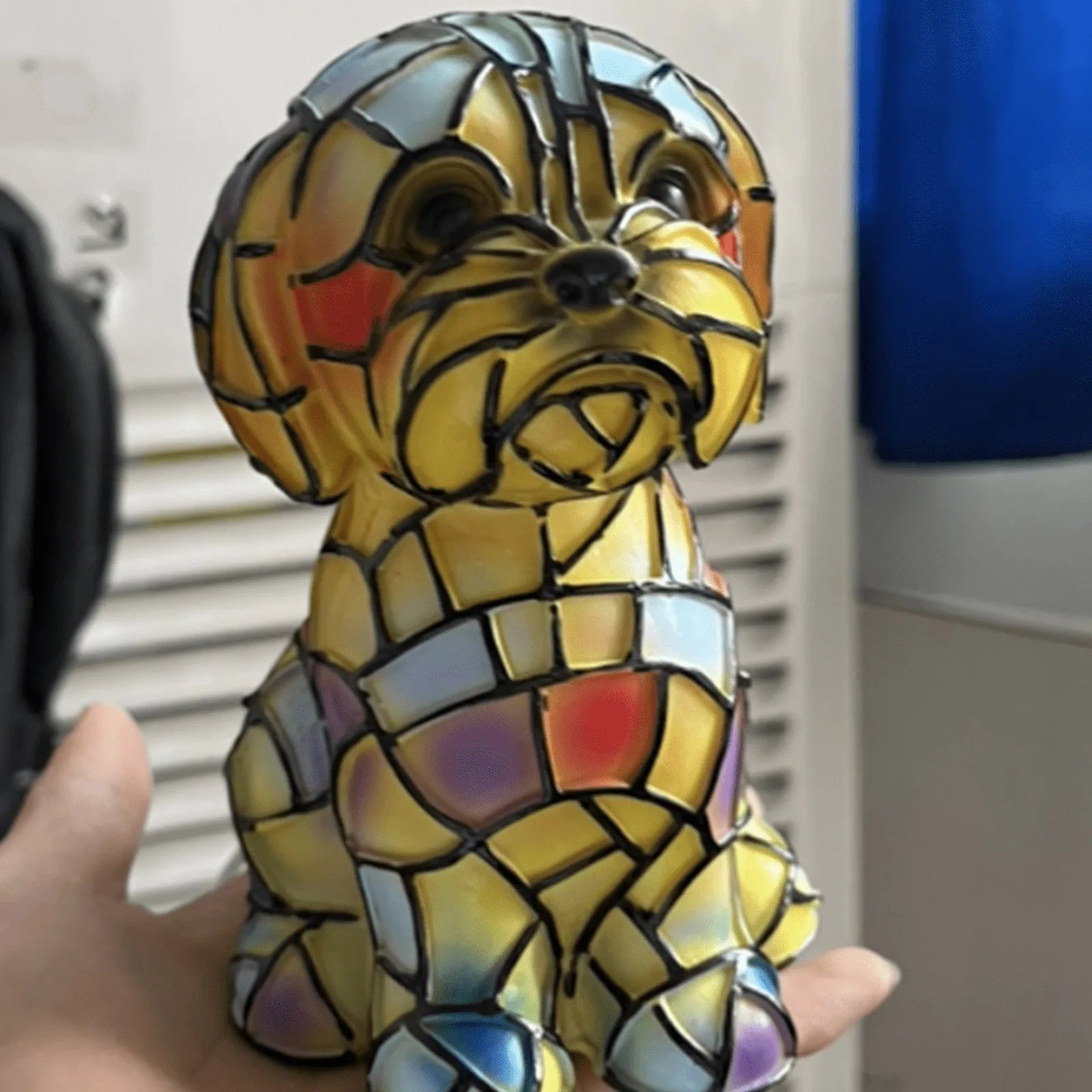 French Bulldog, Pomeranian, Pug, Yorkshire Terrier Glass Lamp