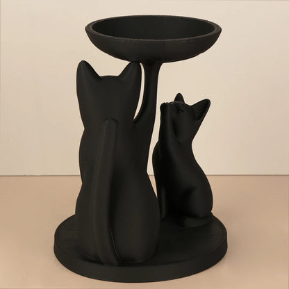 Black Cat Family Shaped Storage Tray