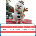 Christmas Snowman Dog Clothes Funny Standing Snowman Costumes Party Clothes Warm Cat Soft Jacket Hoodie Outfit Party Clothing