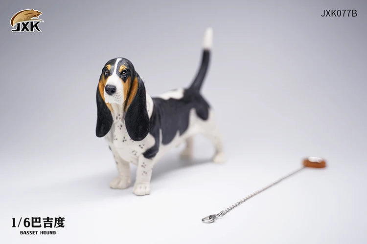 Basset Hound Soldier Figure Scene Accessories
