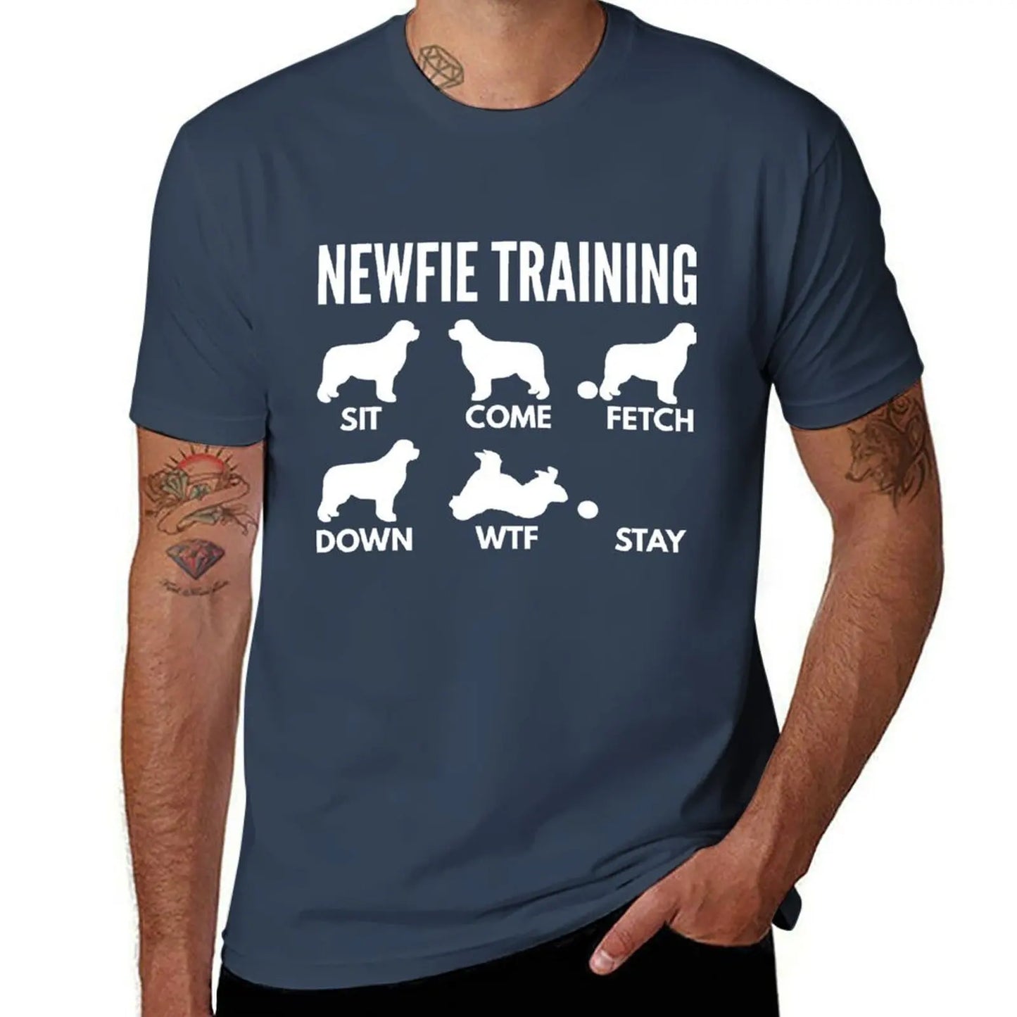 Newfie Training Newfoundland Dog Tricks T-Shirt