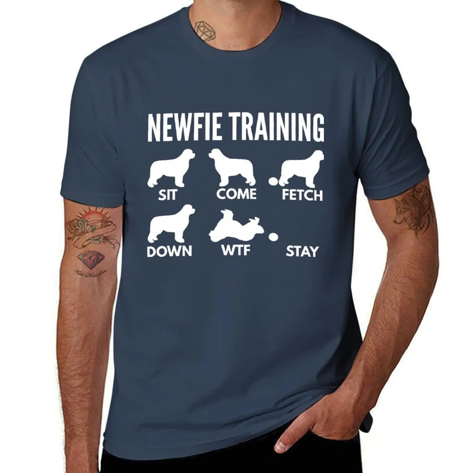 Newfie Training Newfoundland Dog Tricks T-Shirt