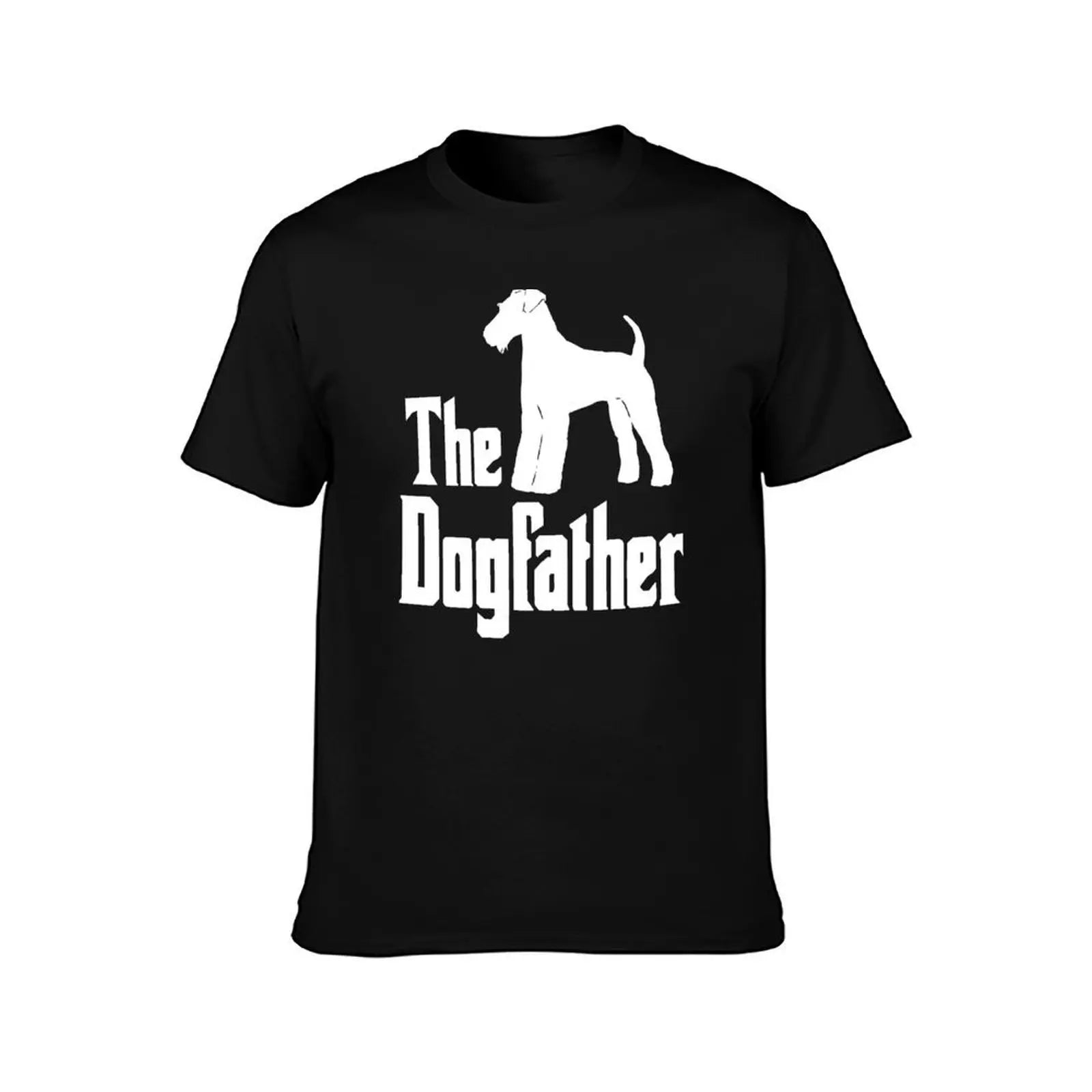 The Dogfather Airedale Terrier silhouette funny T-Shirt