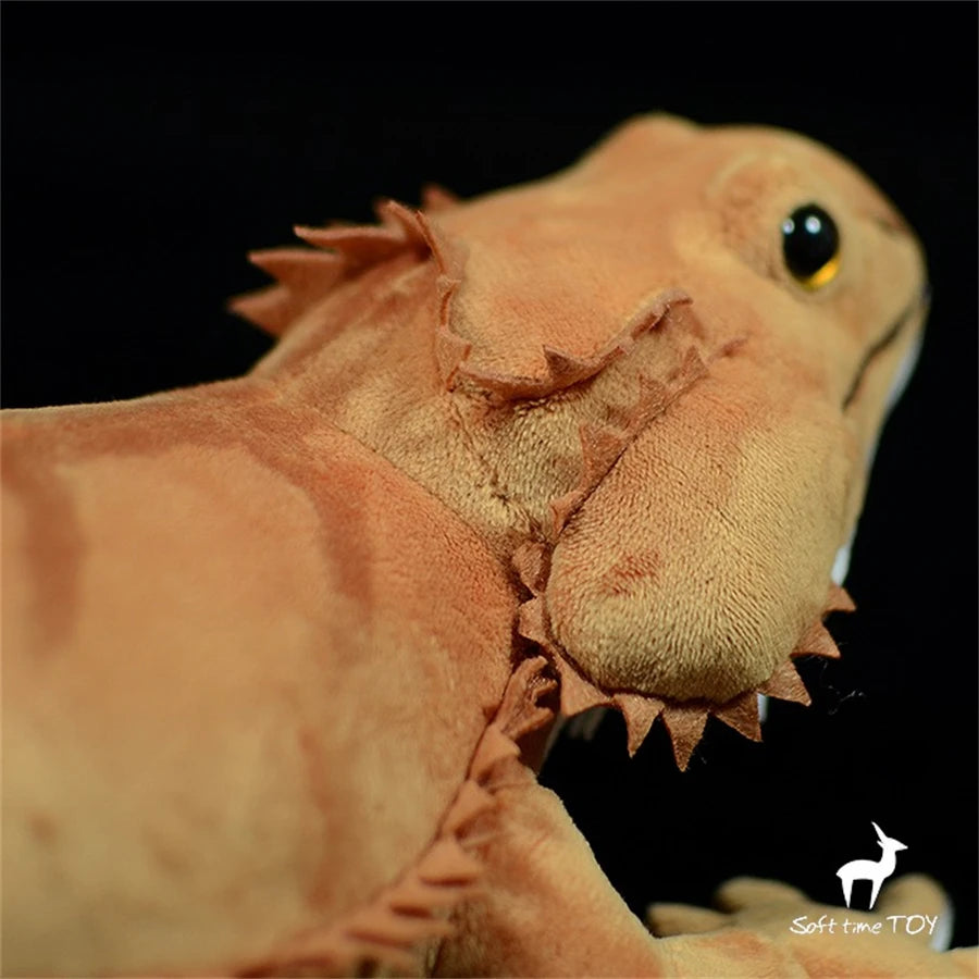 Bearded Dragon High Fidelity Anime Cute Plushie Lizard Plush Toys Lifelike Animals Simulation Stuffed Doll Kawai Toy Gifts Kids