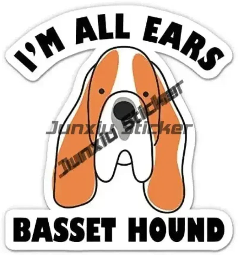 Sweet Basset Hound Sticker