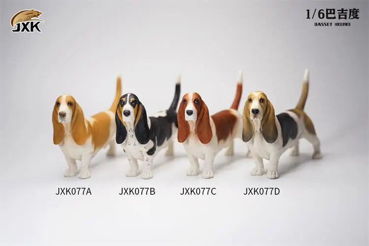 Basset Hound Soldier Figure Scene Accessories