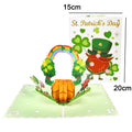 Happy St Patrick's Day Pop Up Card 3D Greeting Cards Festival Gift Clover