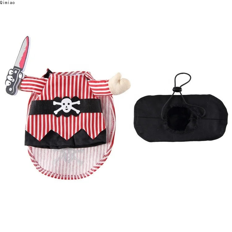 Halloween Knife-Themed Gum Dog Suit Funny Cute Pet Costume for Winter Best Sales! Small Size Cloth Shirt Design