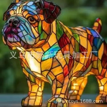 Dog, Cat & Animals Glass Lamp