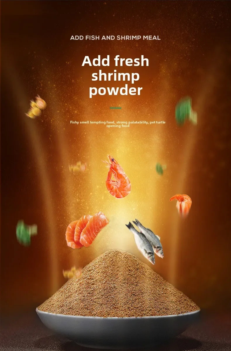 Yee Turtle Food - Color Enhancing & Calcium Rich Formula for Baby Turtles - Red-Eared Slider, Terrapin & Semi-Aquatic Turtles