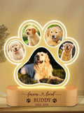 Custom Dog Photo Night Light Pet Memoral Gift Light Up Pet Memorial Plaque Cat Photo Gift Personalized Gift for Pet Loss