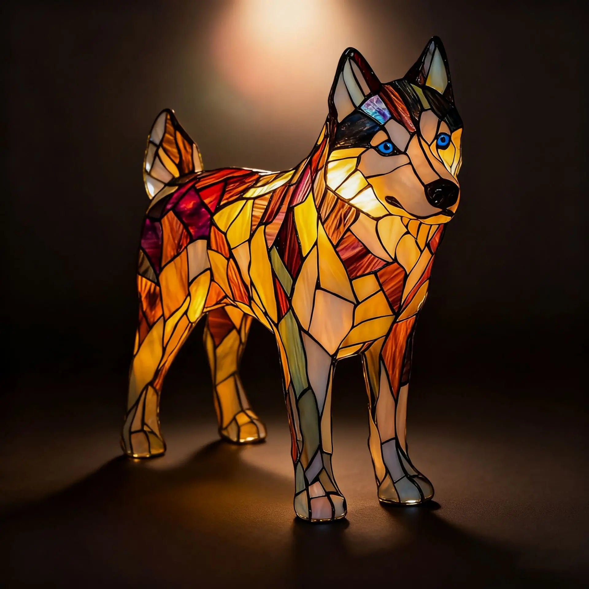 Dog, Cat & Animals Glass Lamp