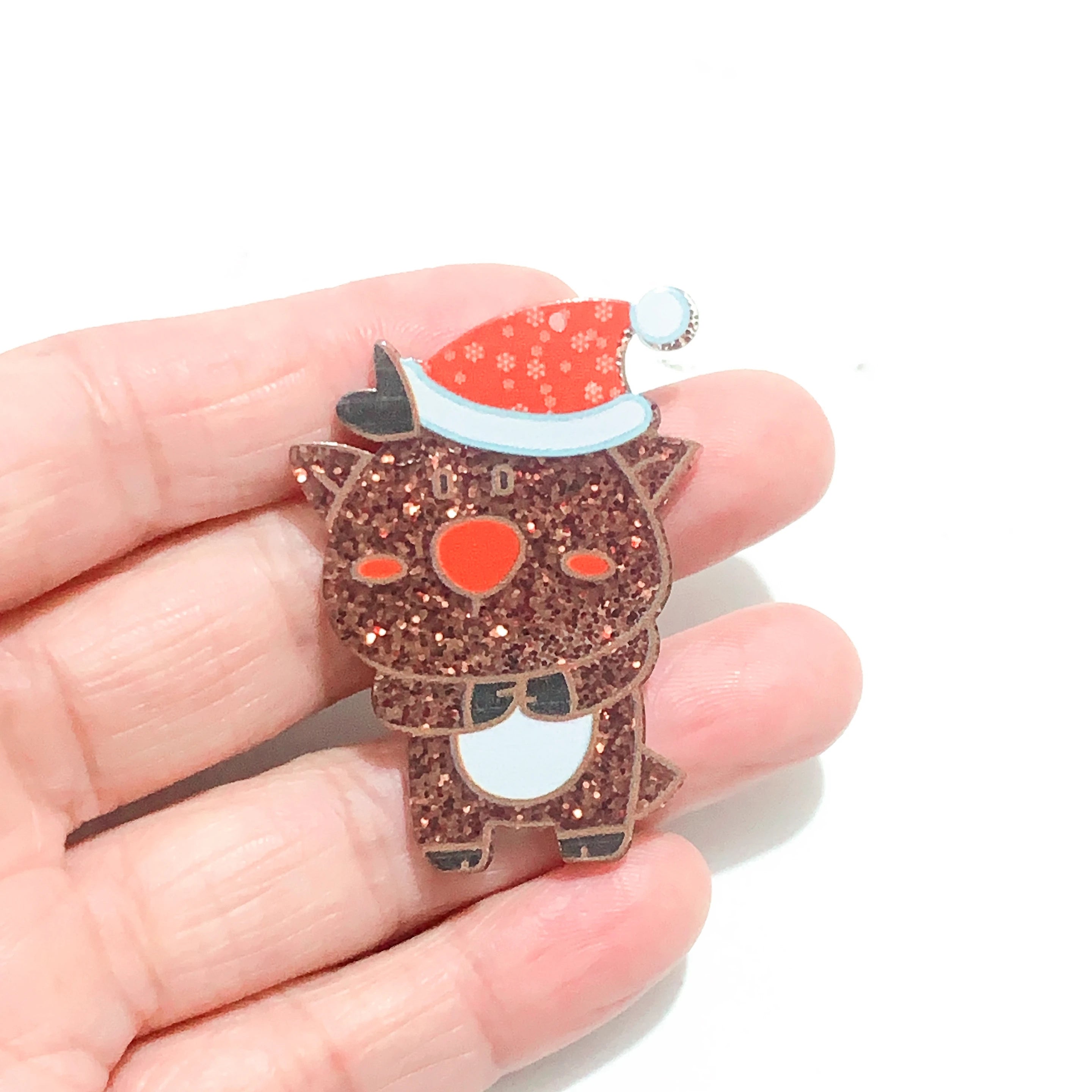 Yak Raccoon Christmas Tree Acrylic Charms Wholesale Bulk for Earring DIY Accessories 5PCS/LOT