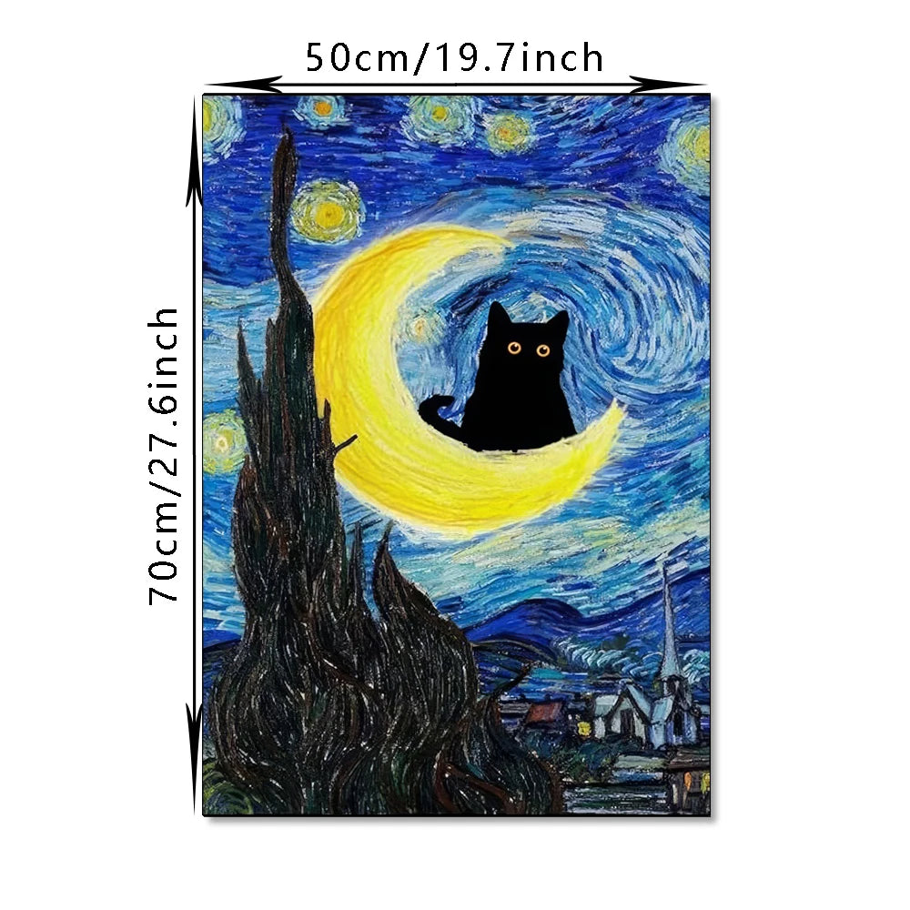 Black Cat Art Posters