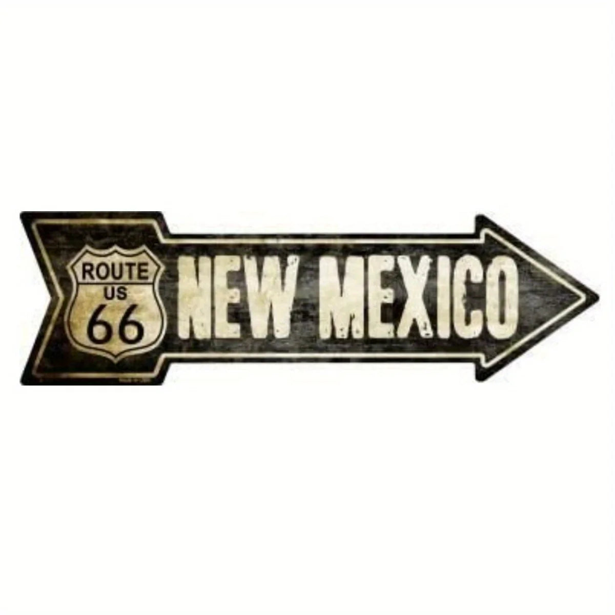 1pc Vintage Route 66 Metal Arrow Sign - Perfect for Door Decor and Gifts - Show Your Love for Texas, Oklahoma, and New Mexico