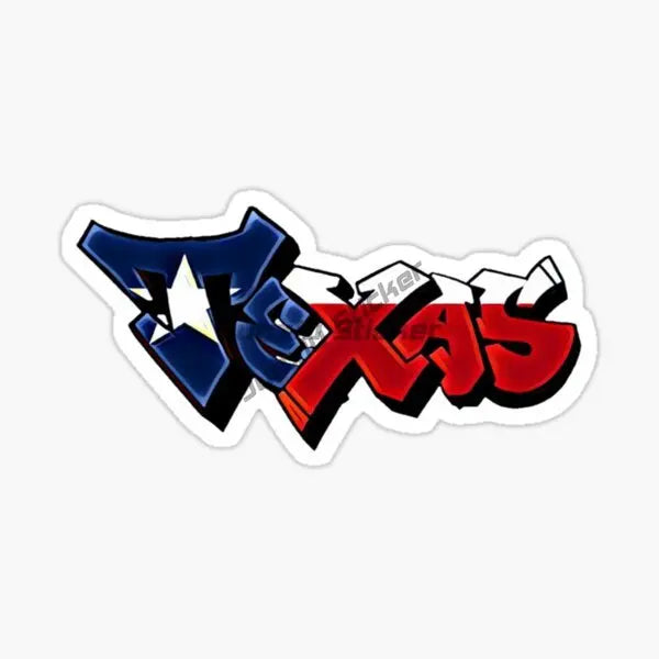 Texas Map Emblem Creative PVC Sticker for Decorate Car Van Truck Bicycle Window Wall Fridge Helmet Motorcycle Decal Accessorie