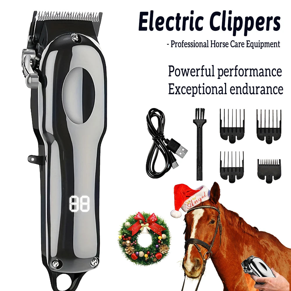 Electric Horse Hair Clipper Cutting Machine Animals Grooming Trimmer Pet Machine Scissors Shearing for Horse Sheep Cat Dog