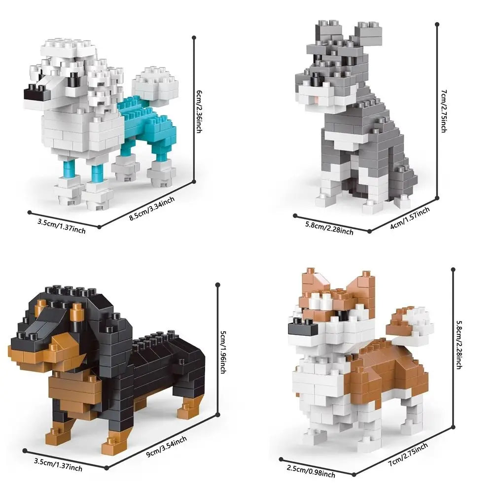 Dog Building Blocks Lifelike Appearance
