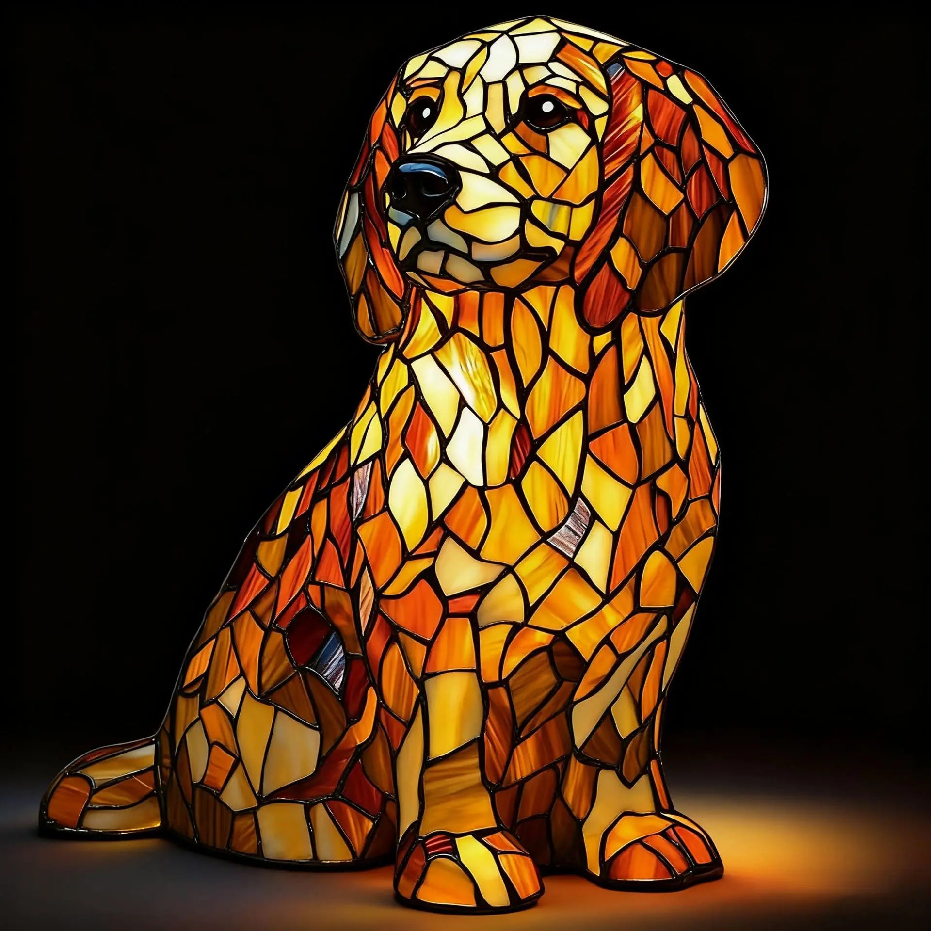 Dog, Cat & Animals Glass Lamp