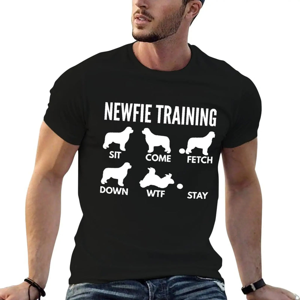 Newfie Training Newfoundland Dog Tricks T-Shirt