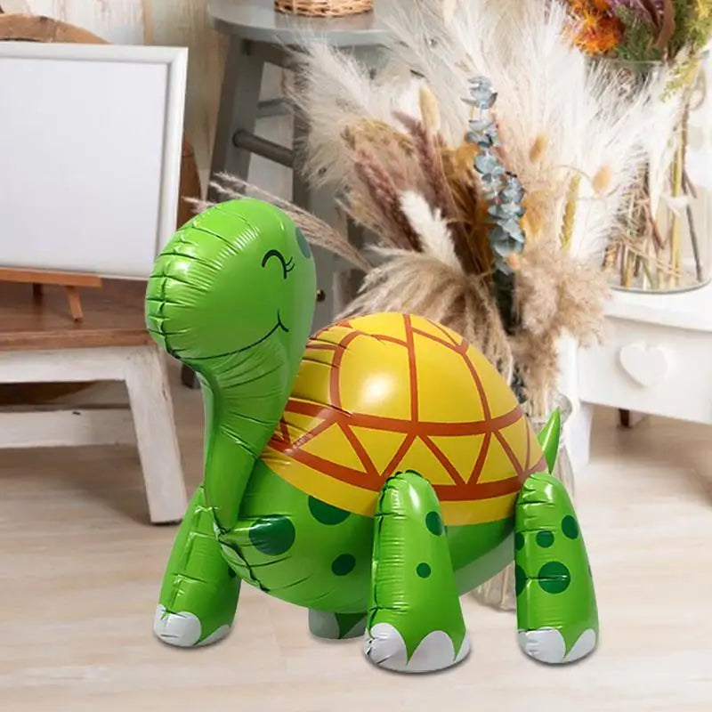 Sea Turtle Balloon Cute 4D Inflatable Animals Foil Turtles Blow Up Animals Cute Turtle Themed Decorations For Jungle Forest Zoo