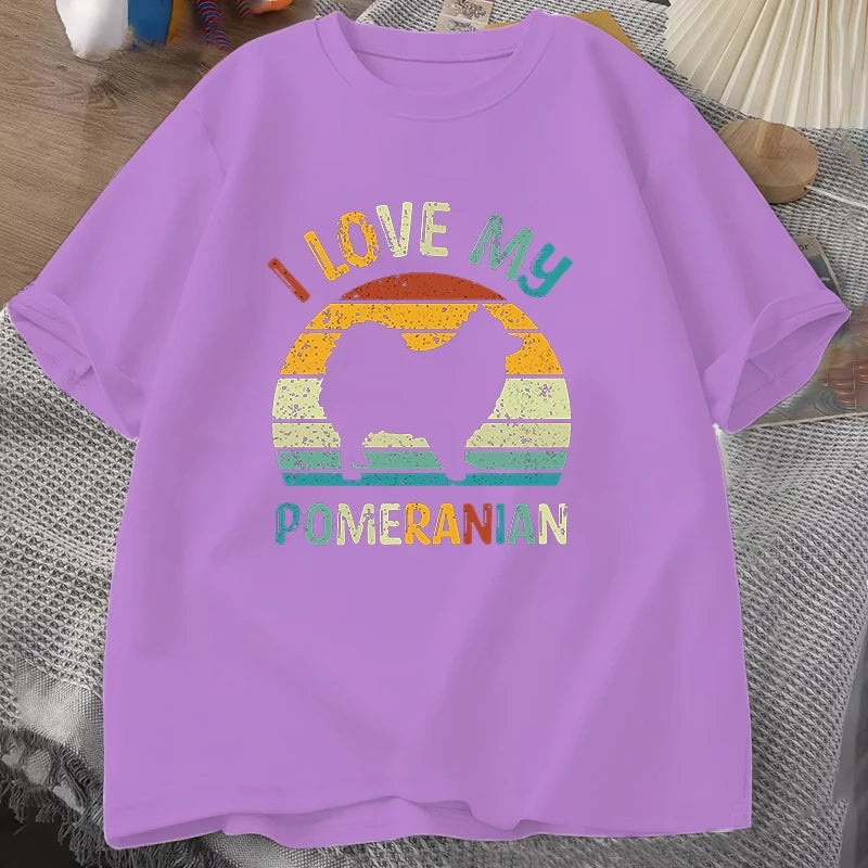 I Love My Pomeranian T Shirt