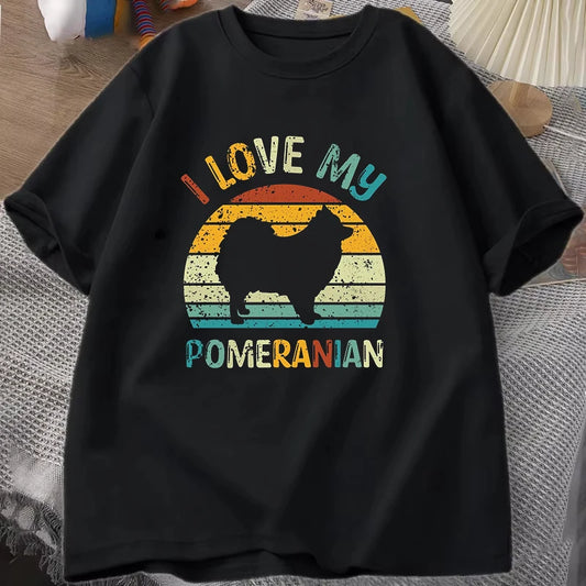 I Love My Pomeranian T Shirt