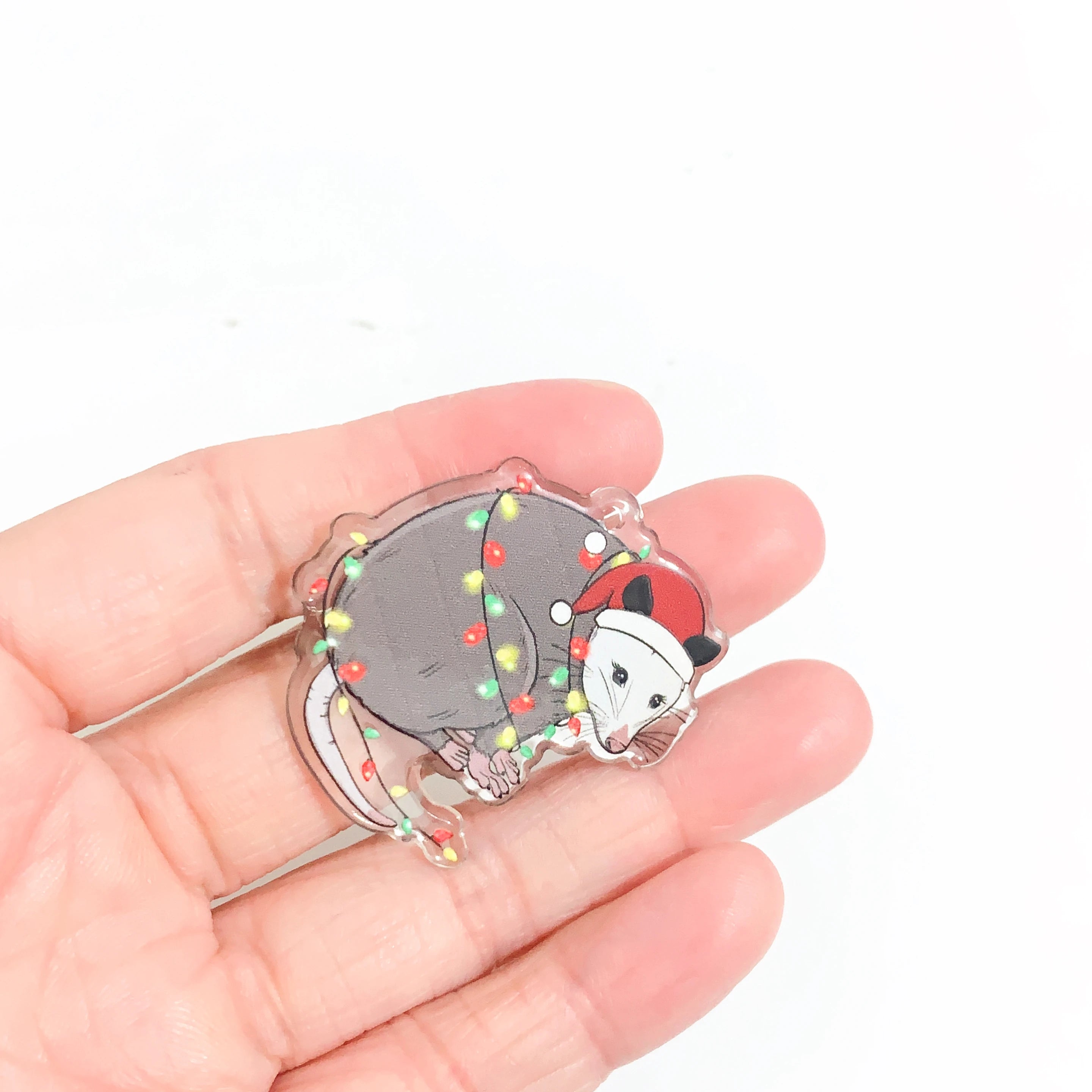 Yak Raccoon Christmas Tree Acrylic Charms Wholesale Bulk for Earring DIY Accessories 5PCS/LOT