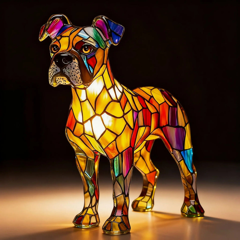 Dog, Cat & Animals Glass Lamp