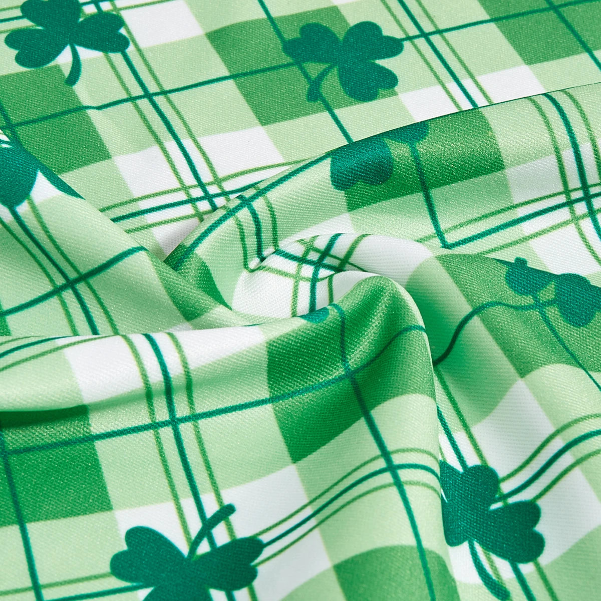 St Patricks Day Dog Cat Bandanas Small Medium Large Clovers Green Triangle Holiday Plaid Green Scarves for Small Medium Large Do