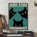 Black Cat Art Poster Wall Decor