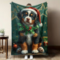 Christmas Woof: Bernese Mountain Dog in Festive Splendor Soft and comfortable New Year home decoration gift